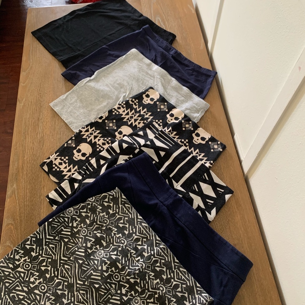 7 x Body Con Skirts size s-M/28 assorted